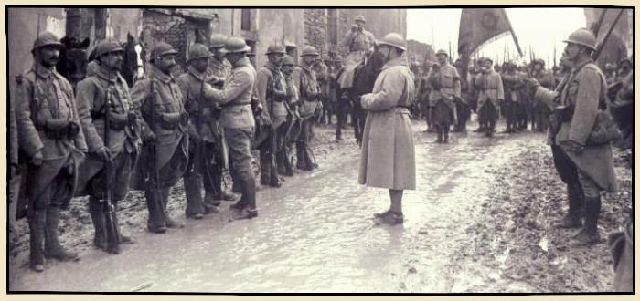 croix de guerre pour un poilu pendant la Grande Guerre